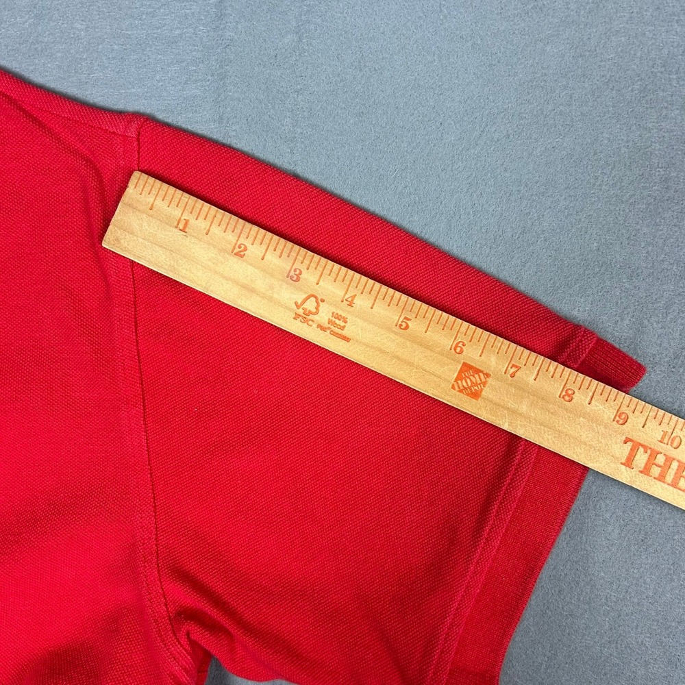 Rocawear Polo Shirt Short Sleeve Pique Logo Men Size M Red - Picture 5 of 8